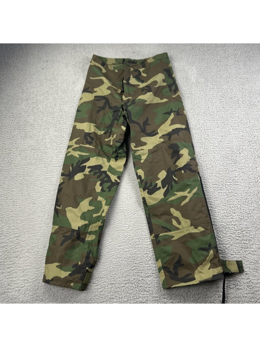 Military Trousers Cold Weather Camo Woodland GORTEX Size Small Long Nylon